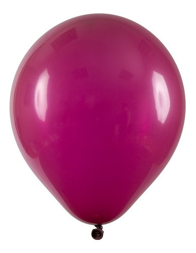 Balão Redondo Profissional Liso - Cores - 16 40cm - 12 Un. Cor Vinho