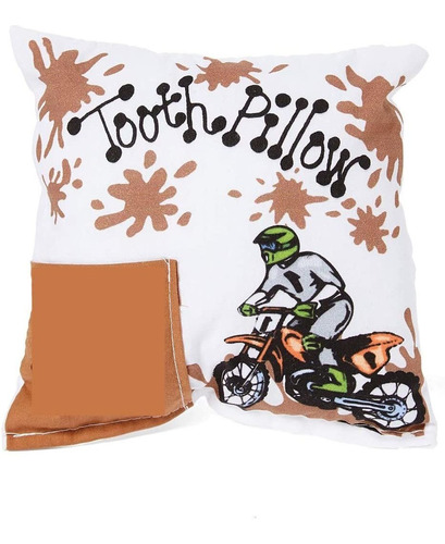 Dirt Bike Tooth Pillow Con Polvo De Hadas De Los Diente...