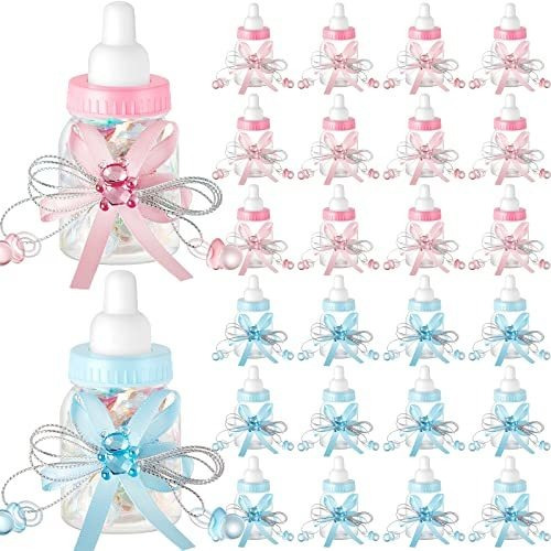 48 Biberones Para Baby Shower, Mini Biberones De Leche, Mini