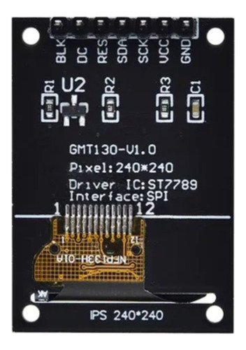 Display Lcd 1.3 Pulgadas Spi Hd 65k Colores St7789 2 Pzas.