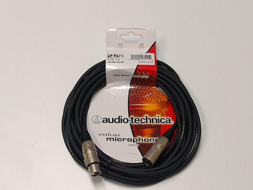 Cable Para Micrófono Xlr A Xlr Audio Technica At8313-25 7,5m