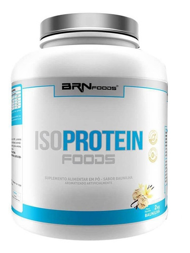 Suplemento em pó BR Nutrition Foods  ISO Protein Foods proteínas ISO Protein Foods sabor  baunilha em pote de 2kg