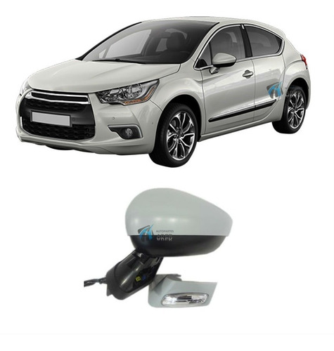 Espejo Electrico Citroen Ds4 P/pintar Rebatible Giro Der