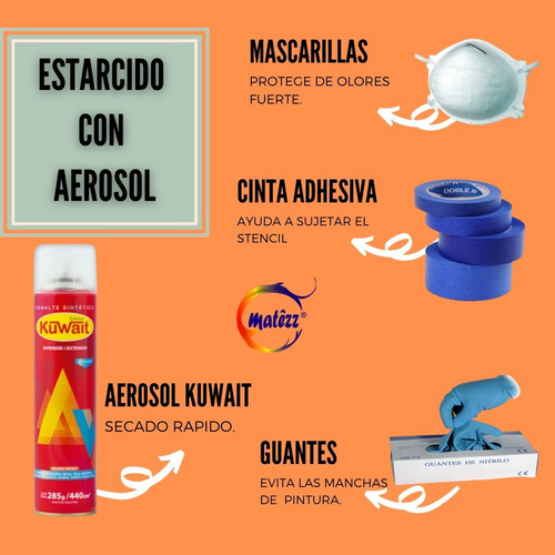 Stencil Plantilla Frases 30x30cm 2 Diseños Deco Stencils F03