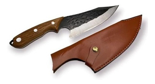 Cuchillo Rompe Hueso Rustico Cocina Camping Acero Reforzado 