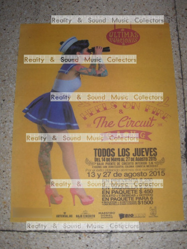 Heels On Fire Rockabilly & Pin Up Show Poster De Coleccion!!