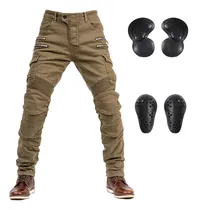 Comprar Pantalones Equitación Motocross Ciclismo Jeans Rodilleras Ca