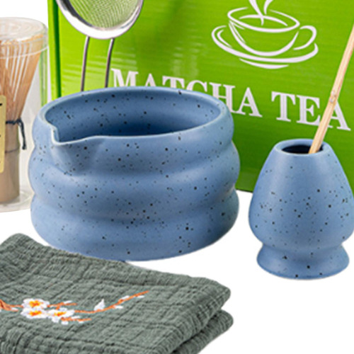 Set De Matcha, Fabricación De Té Japonesa, De Té Azul