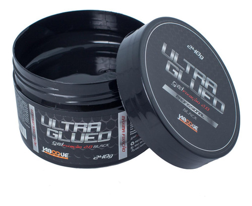 Gel Capilar Jaboque Ultra Glued 2.0 Super Cera (preto) 240g