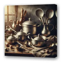 Comprar Cuadro 20x20cm Cucharas Y Cucharones Ollas Y Tapas C2