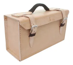 Comprar Bolsa Maleta Couro P Ferramentas Caixa N2 34x13x19 Natural no Mercado Livre