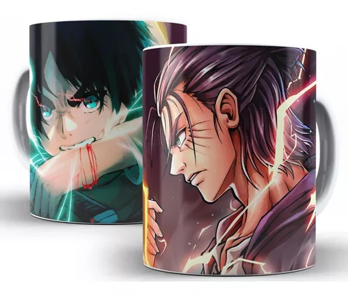 Caneca Attack on Titan Personagens