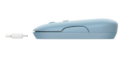 Imagen 5 de 5 de Mouse Inalámbrico Bluetooth Trust Puck Azul Recargable