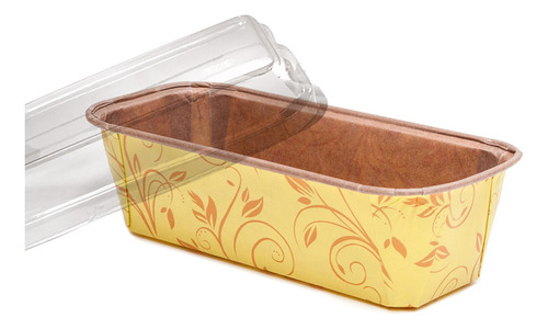 Forma Forneavel Plumpy M 400g Amarela C/ Tampa - C/5 Un Amarelo