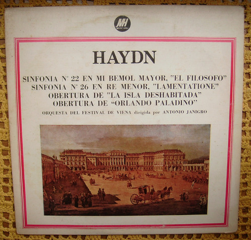 Antonio Janigro / Haydn: Sinfonias 22 Y 26 - Lp De Vinilo