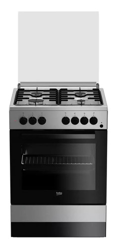 Cocina Beko Acero Inoxidable 4 Hornallas 