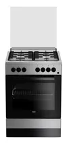 Comprar Cocina Acero Inox Beko 4 Hornallas 80x60x60cm 70lt Gn Febo