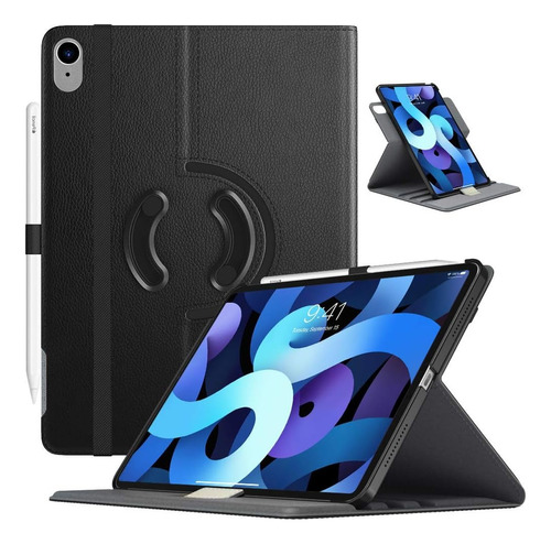 Funda Para iPad Air De 4ª Generación De Cuero Con Soporte