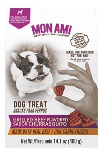 Snack Saludable Perros Mon Ami Churrasquito Human Grade 400g