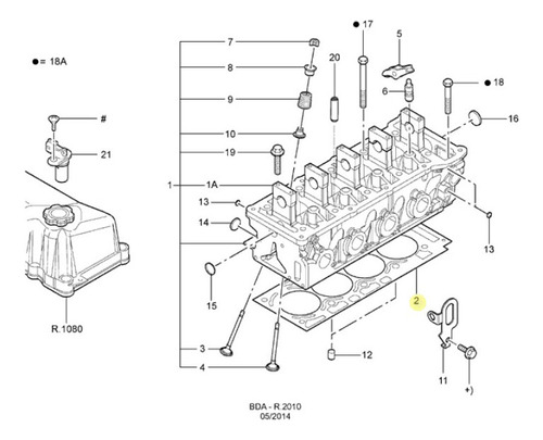 Junta Do Cabeçote Original Ford Ka 97 A 2007, 2009 A 2013