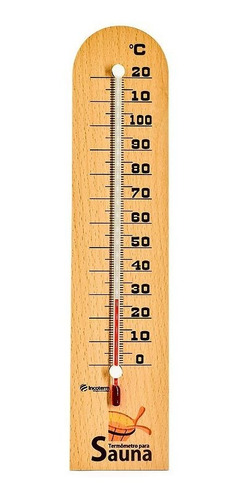 Termômetro De Sauna Em Madeira Tratada 0 A 120c Incoterm