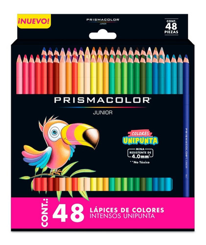 48 Lápices De Colores Redondos Prismacolor Junior Intensos