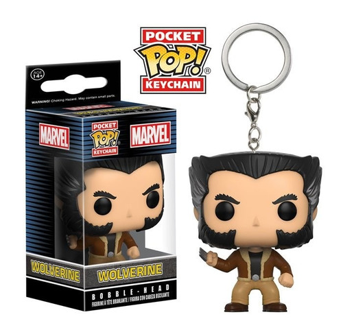 Chaveiro Logan Wolverine - X-men Marvel - Pocket Pop! Funko