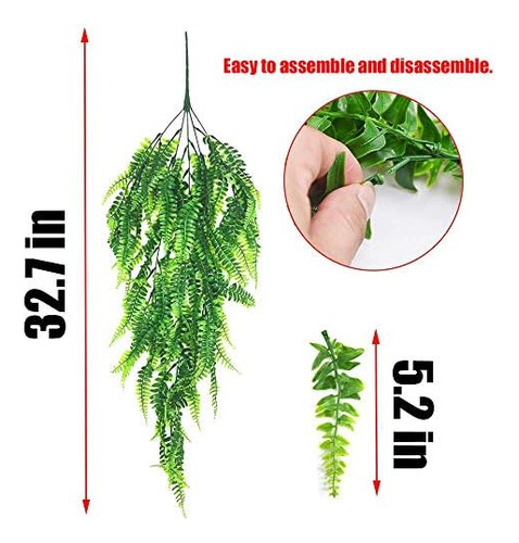 Plantas Artificiales Planta Colgante De Imitación Helechos D