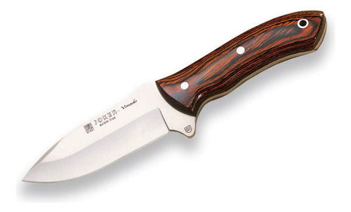 Joker - Cuchillo De Piel Venado Cr66, Mango Rojo De Resisten