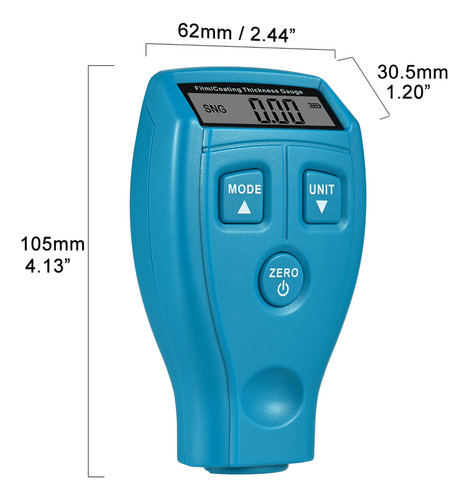 Medidor De Espesor De Pintura Lcd Para Automóviles