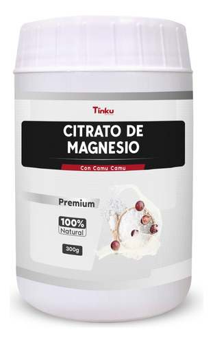 Original Citrato De Magnesio Premium Con Camu Camu 300 Gr