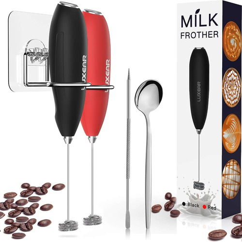 Luxear One Touch Milk Frother Handheld, Licuadora De Espuma 