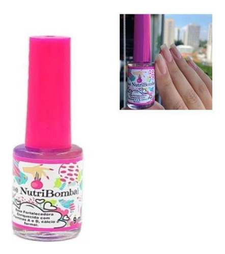 Base Nutribomba Esmalte Fortalecedor Crescimento Unha Pe Mao