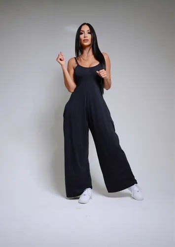 Enterizos negros largos hot sale