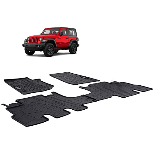 Juego De 4 Tapetes De Piso Jeep Wrangler 4 Door Sahara ...