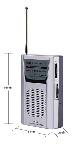 Mini Radio Universal, Receptor Portátil Fm/am World Incorpor
