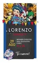 Comprar Kit Imprimible Beyblade Burst Candy Bar Bolsita Invitación 