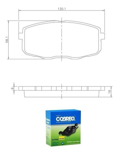 Pastilha Freio D. Cobreq Hyundai I30 2.0 16v 2009 À 2012