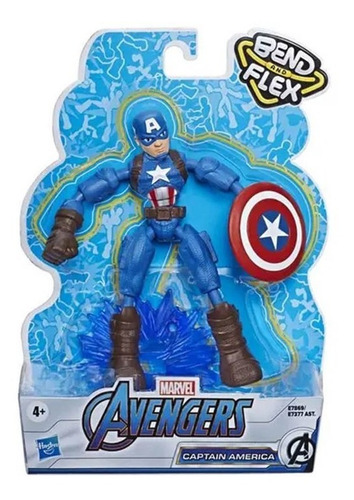 Figura Marvel Avengers Bend And Flex Capitan America