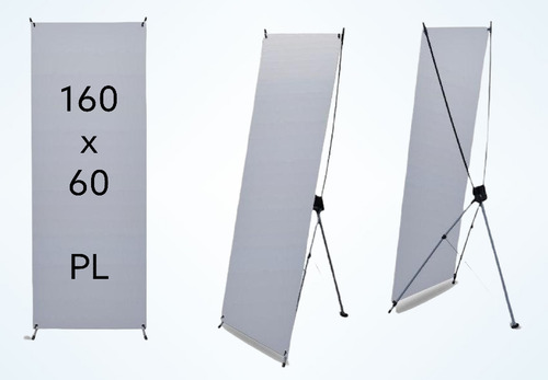 Tripie Publicidad Lona Porta Banner Araña 160x60cm Plastico
