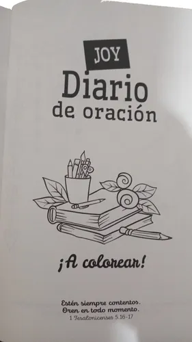 Pack 12 Joy Diario De Oración Libro Para Colorear