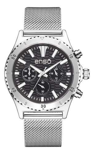 Reloj De Pulsera Enso Para Hombre Ew1058g1 Plateado