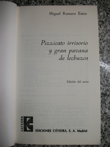 Pizzicato Irrisorio Y Gran Pavana De Lechuzos C24