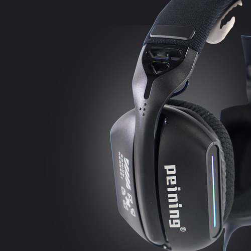 Headset Gamer Rgb Com Pretocom Microfone Flexível Com Cancelamento De Ruído