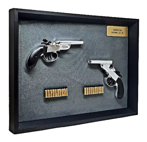 Quadro Decorativo Modelo Garrucha Calibre 22 Réplica