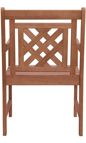 Vifah V1835 Malibu - Sillón De Comedor Para Exteriores (euca