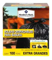 Comprar Bolsas De Basura Member's Mark Extra Grande 100 Pzas