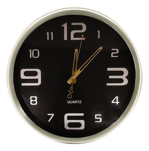 Reloj De Pared Cuadrado Analogo 30 Cm M4 - Sheshu Home Estructura Plateado