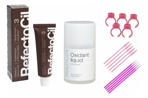 Kit Refectocil 1 Tinta Cílios E Sobrancelhas N3 + 1 Oxidante