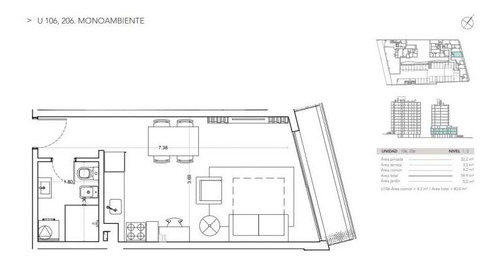 Imagen 4 de 15 de Venta Apartamento Monoambiente, Ventura Boulevard